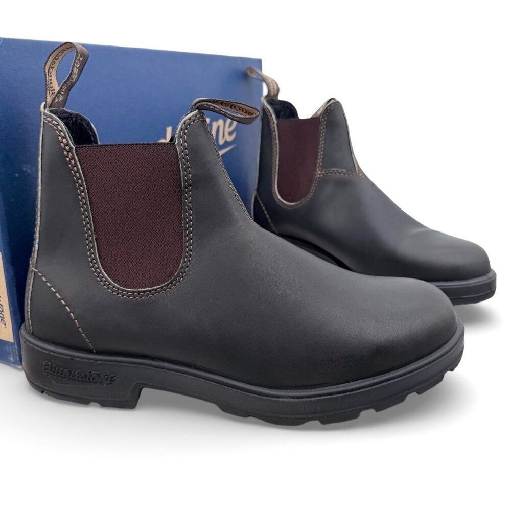 Blundstone 500 Stout Brown Leather Chelsea Boot AU 7.5